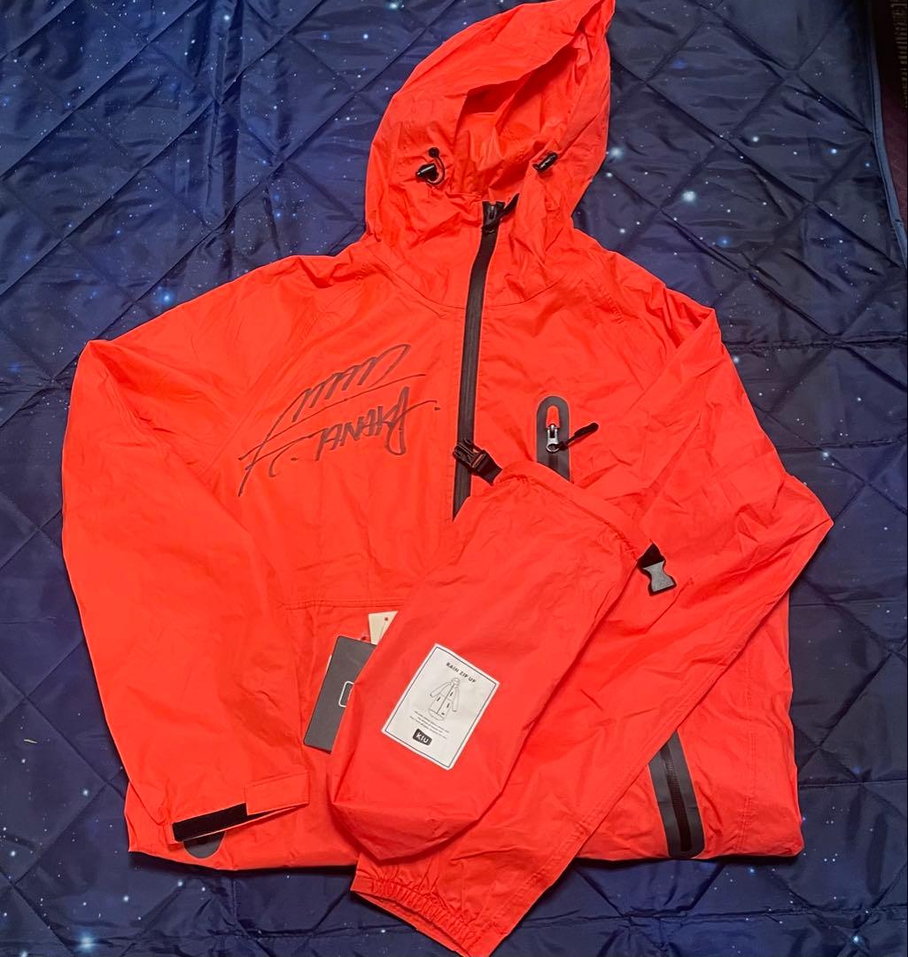 ゆ*き様 マンウィズ kiuトーキョータナカサイン入りレインジップアップ