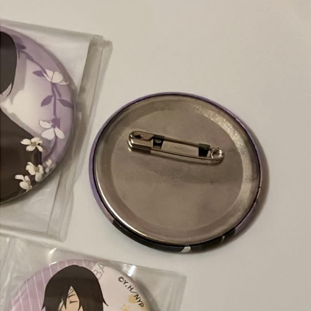 夏目友人帳 的場静司 缶バッジ 9点セット 和装 なつめゆる人帳 式 雨の日