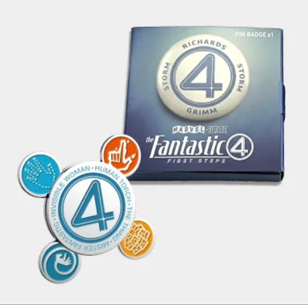 新品未使用 ファンタスティック4:ファースト・ステップ スピニングバッジ 非売品