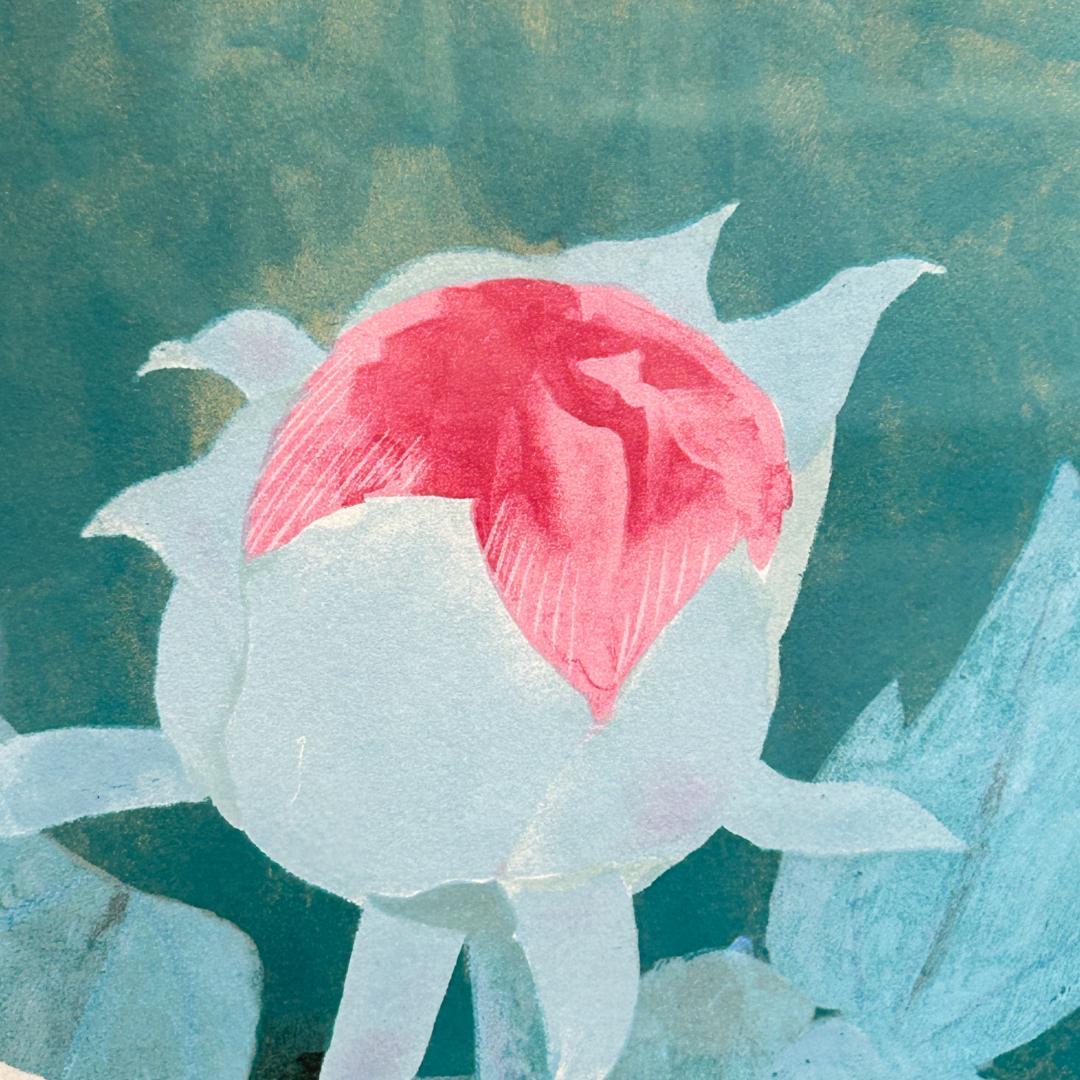 ♥松尾敏男画伯 リトグラフ 版画作品「春耀富貴」 限定180部 豪華額装