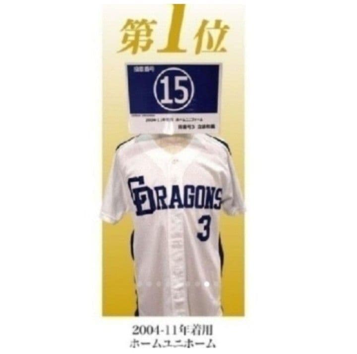 【24選手サイン】中日　ドラゴンズ　藤井　ホーム　ユニフォーム　ミズノ　O-XO