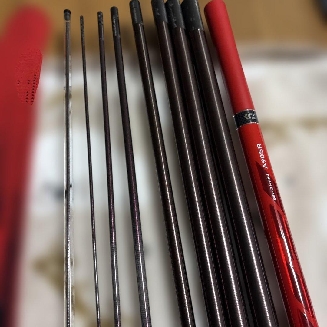 銀影競技鮎竿 A90SR 赤黒PROJECT WIN