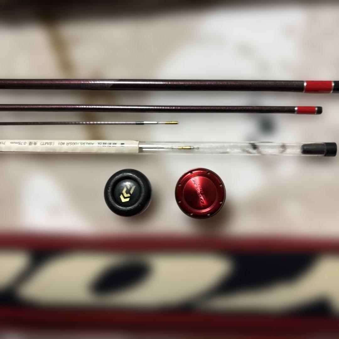 銀影競技鮎竿 A90SR 赤黒PROJECT WIN