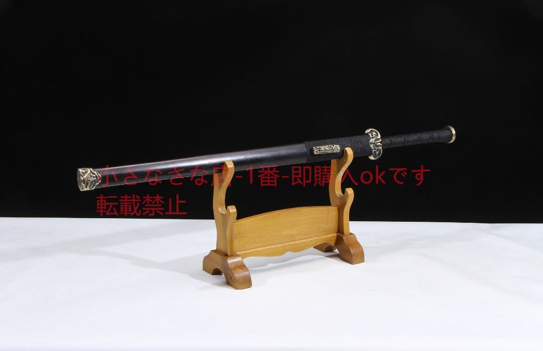 合金装人形具漢剣八面模様鋼  古兵器 武具 刀装具 日本刀 模造刀 居合刀