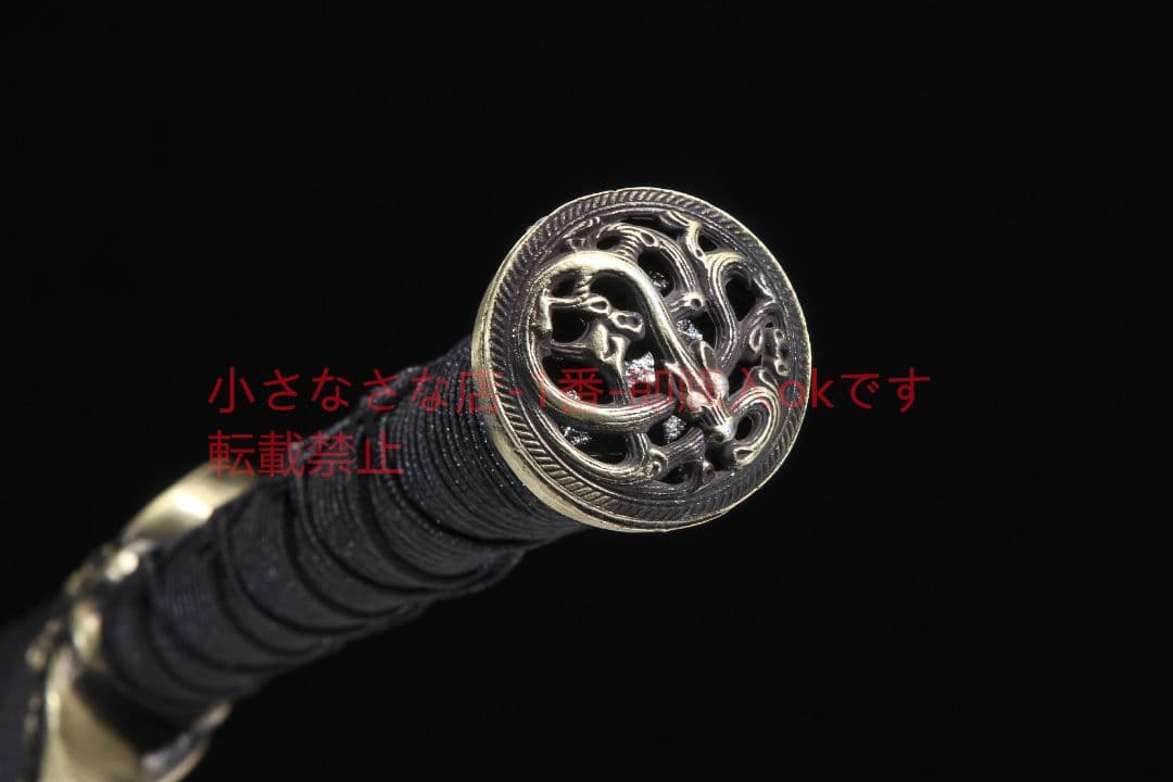 合金装人形具漢剣八面模様鋼  古兵器 武具 刀装具 日本刀 模造刀 居合刀