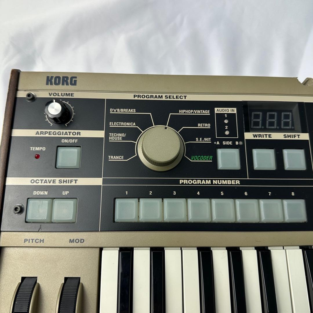 【美品】micro KORG シンセサイザー 37鍵 純正アダプター マイク付属