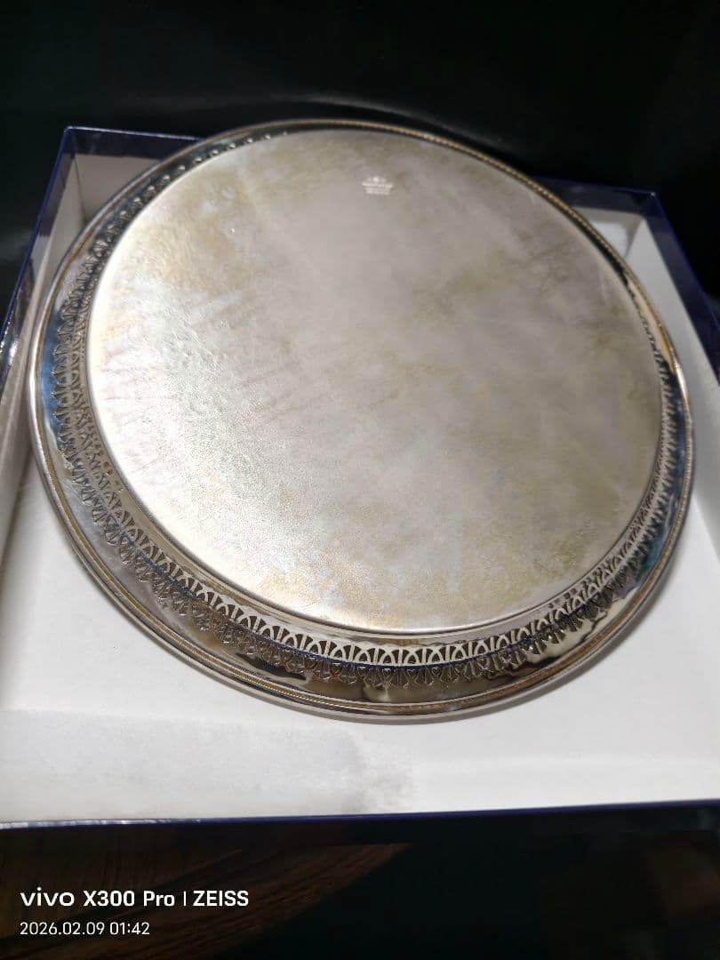 Mappin & Webbマッピン＆ウェッブ 銀シルバートレイ直径27cm 美品