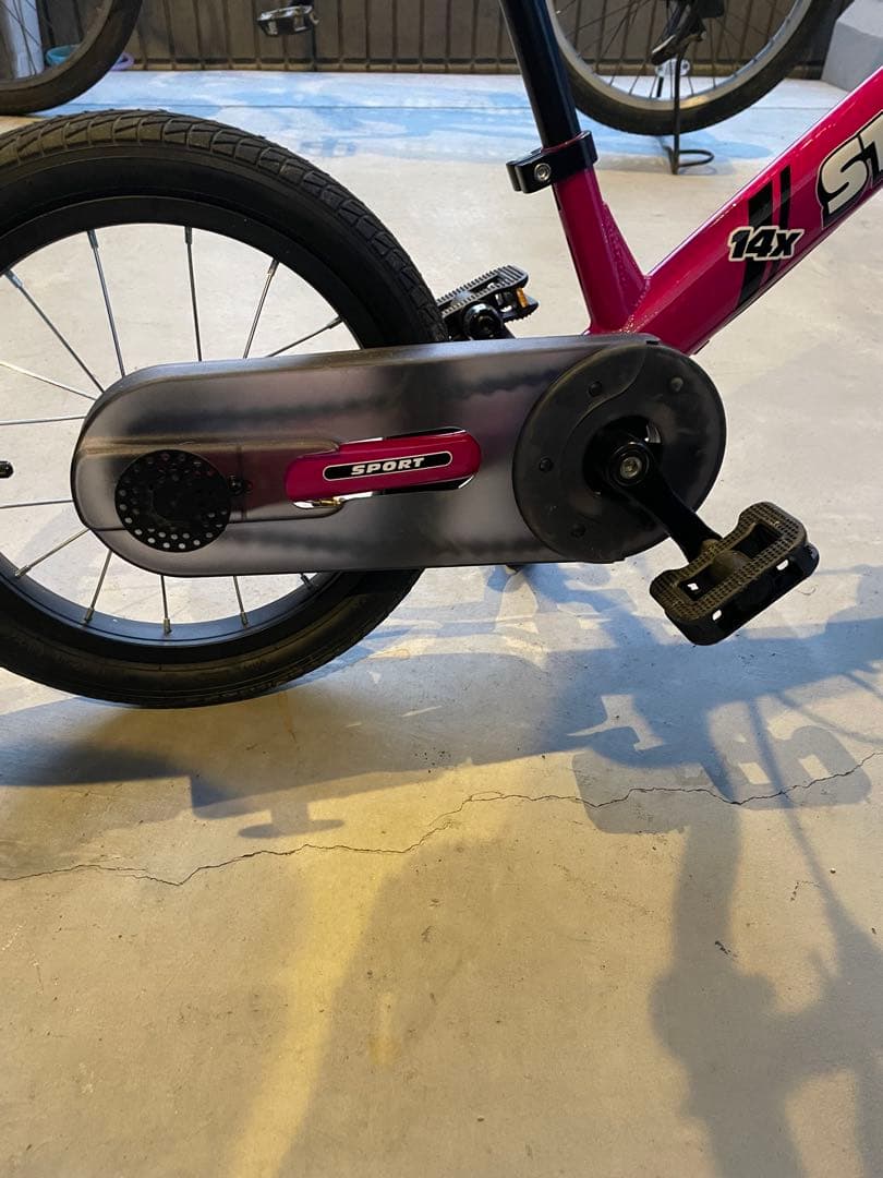 マンボウ　ストライダー 14X ピンク紫　パープル極美品　サイドスタンド付