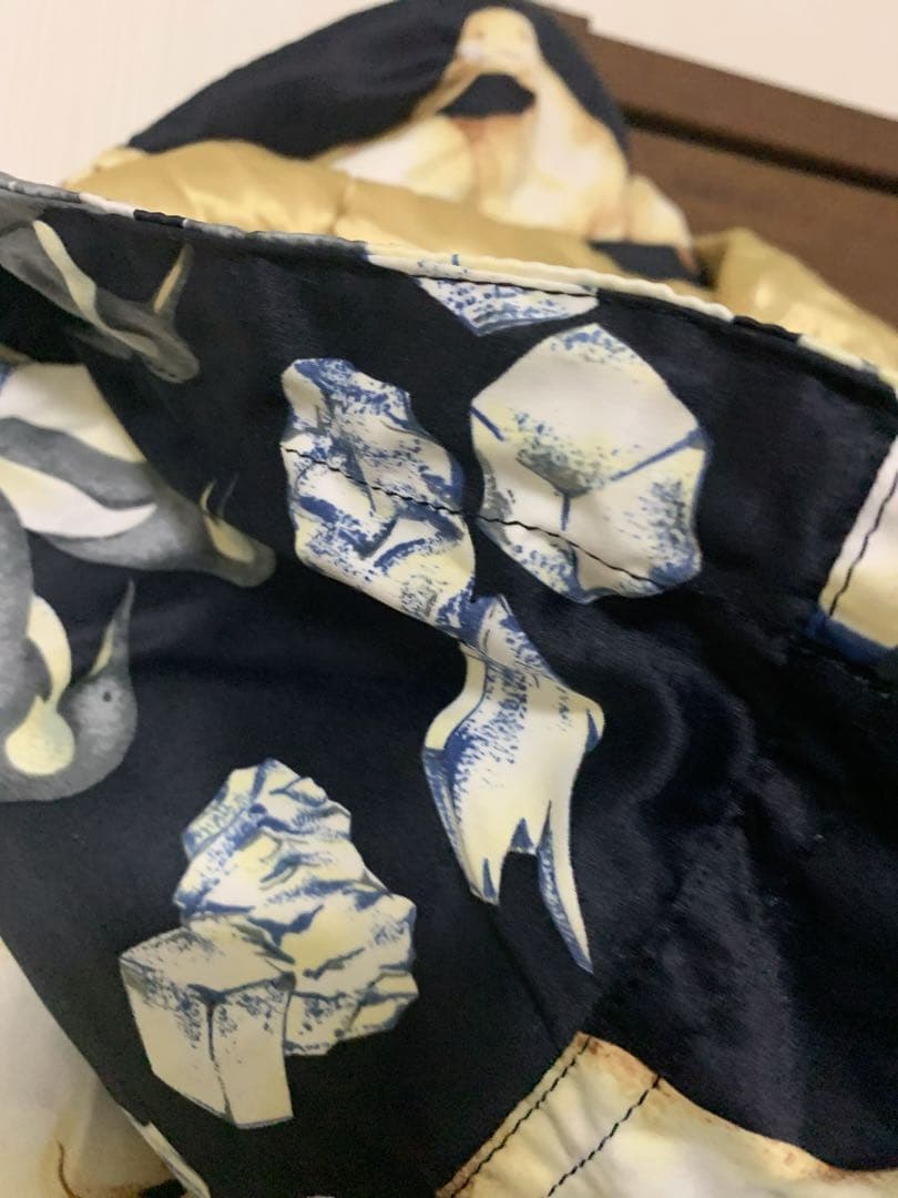 ケンショウアベ 中綿ジャケット　ペンギン　氷柄　レディースフード付きスキーウェア