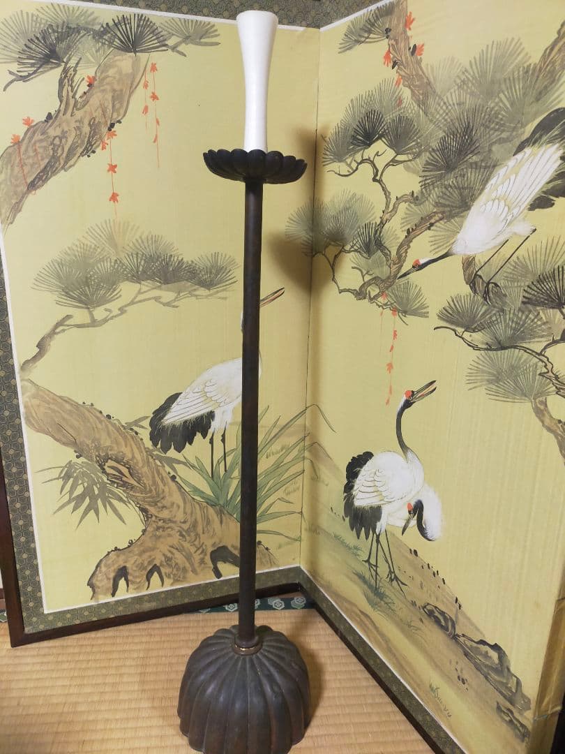 古銅　 燭台 アンティーク ビンテージ