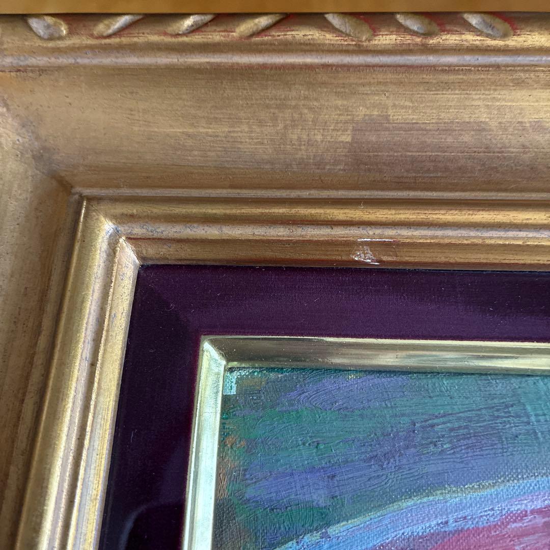 新道繁 油彩 SM「呉渕の皿」