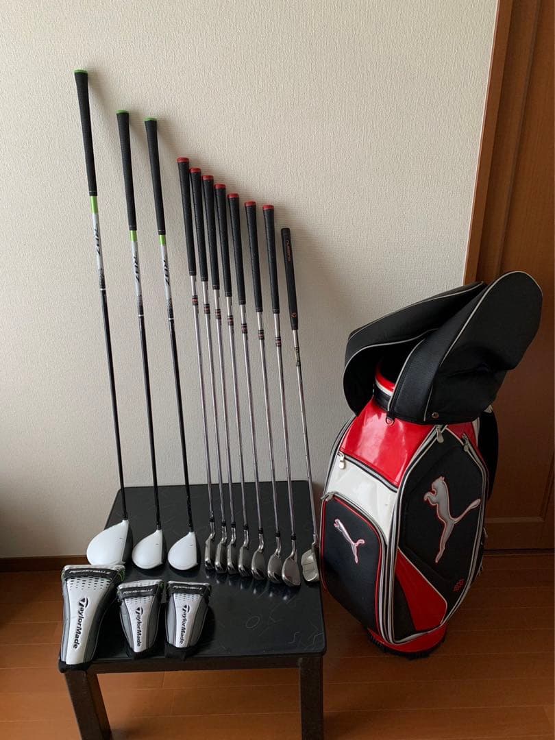 高級ゴルフクラブ バックセットテーラーメイド TaylormadeプーマPUMA