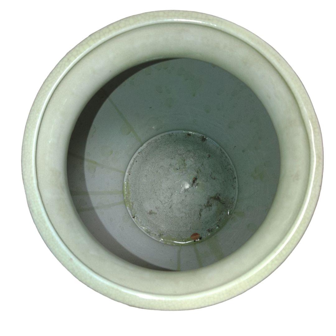 中国古玩　隆源　金彩鳥草花文壺　高さ40cm