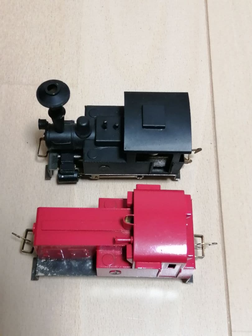 骨董HOゲージ つぼみ堂 蒸気機関車＆ディーゼル＋貨車２両 美品