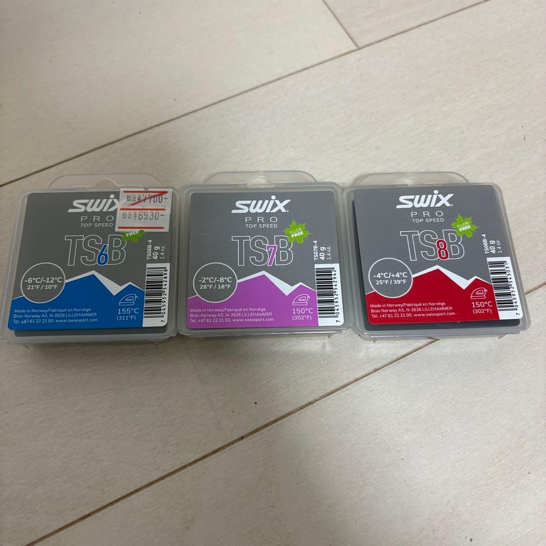 swix TS6B TS7B TS8B スキー用ワックスセット