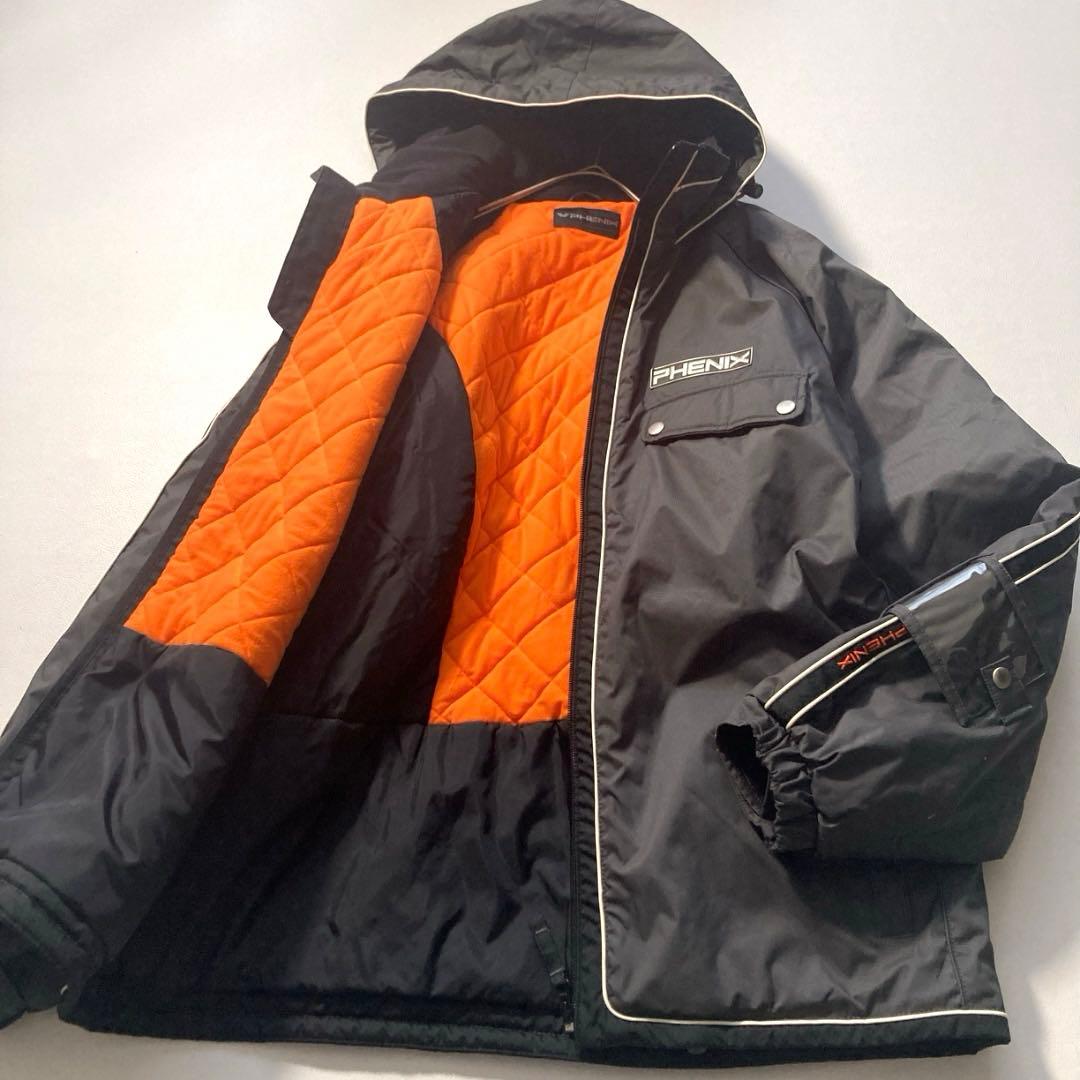 【ビッグサイズ】PHENIX スキージャケット XO 中綿 オレンジ裏地 グレー