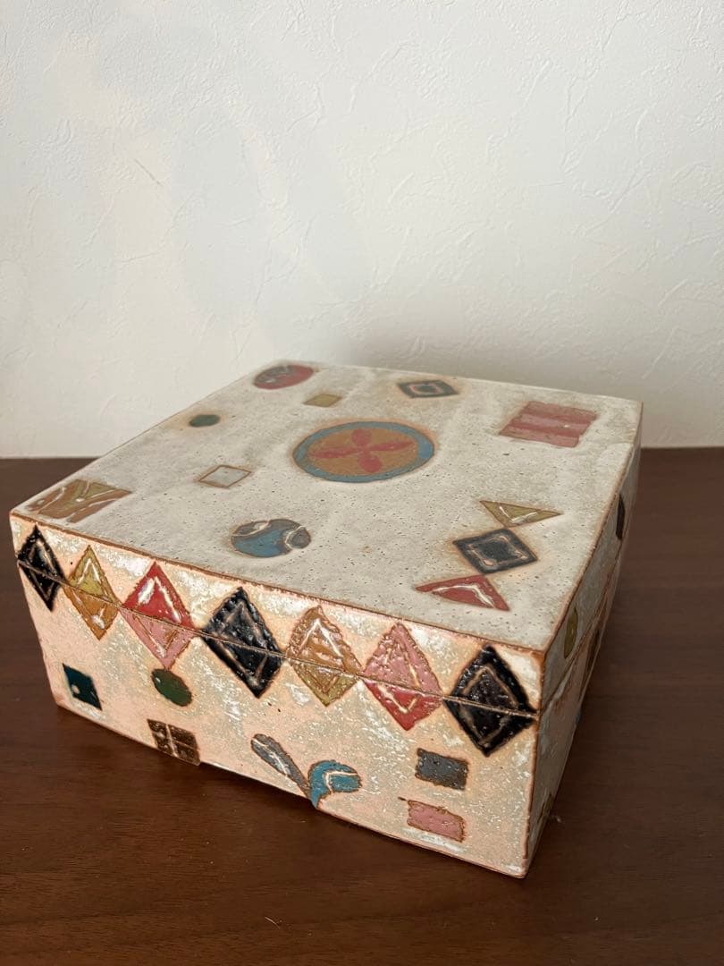 栢野紀文 KAYANO Kibun 陶箱 / H11×W23×D23cm