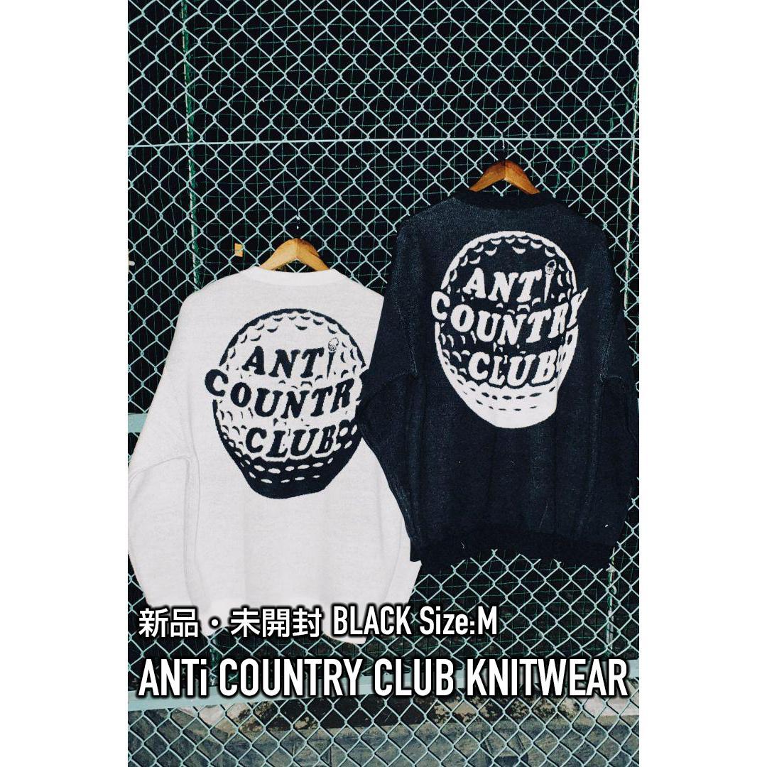 【新品・未使用】 ANTi COUNTRY CLUB TOKYO ニット 黒 M