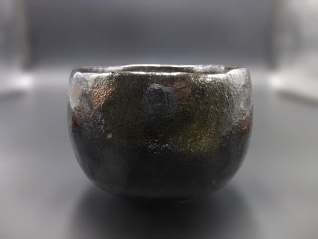 楽吉衛衛門　七代　長入　黒茶碗／銘「宝泉」／裏千家十三代　円能斎極め箱