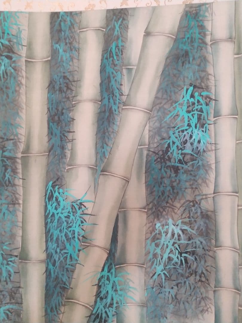 絹本掛け軸『三筍図』