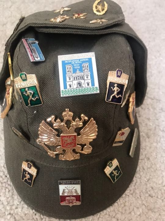 戦争　軍用　ロシア軍　　モスクワ ミリタリー 帽子 レア物