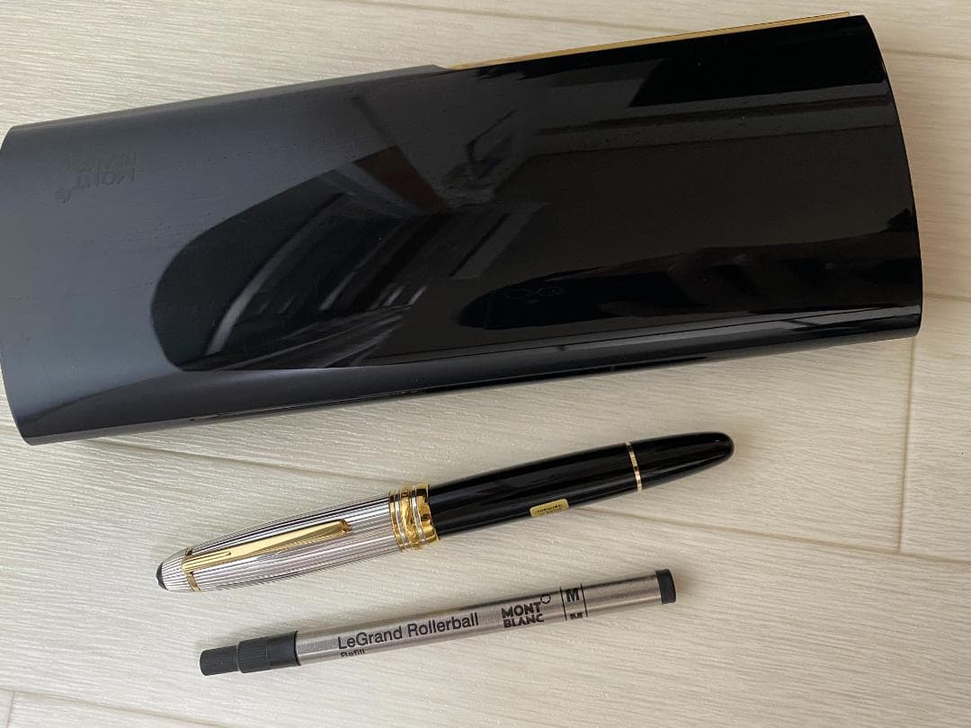 美品　モンブラン ルグラン ソリテール ドゥエ シルバー 925 ローラーボール