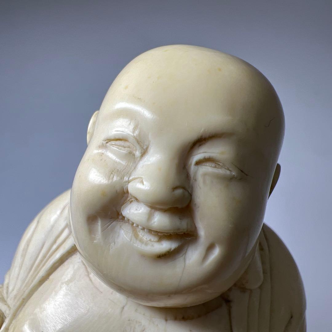 極上　布袋　339g 高さ12㎝　東K8-0131①