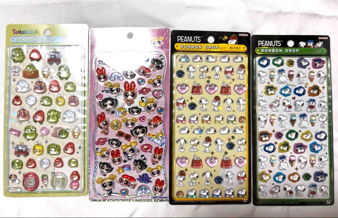✨正規品✨ボンボンドロップシール　たまごっち　パワパフ　スヌーピー　10枚セット