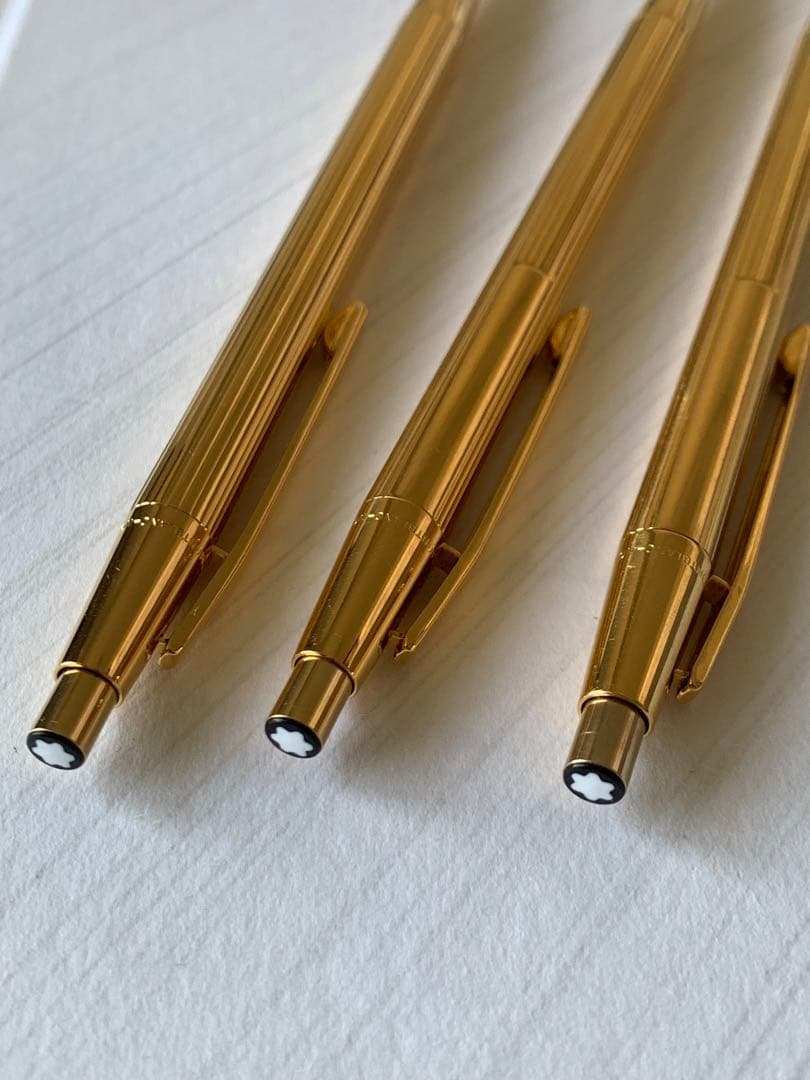 Montblanc Noblesse ゴールド ボールペン 3本セット