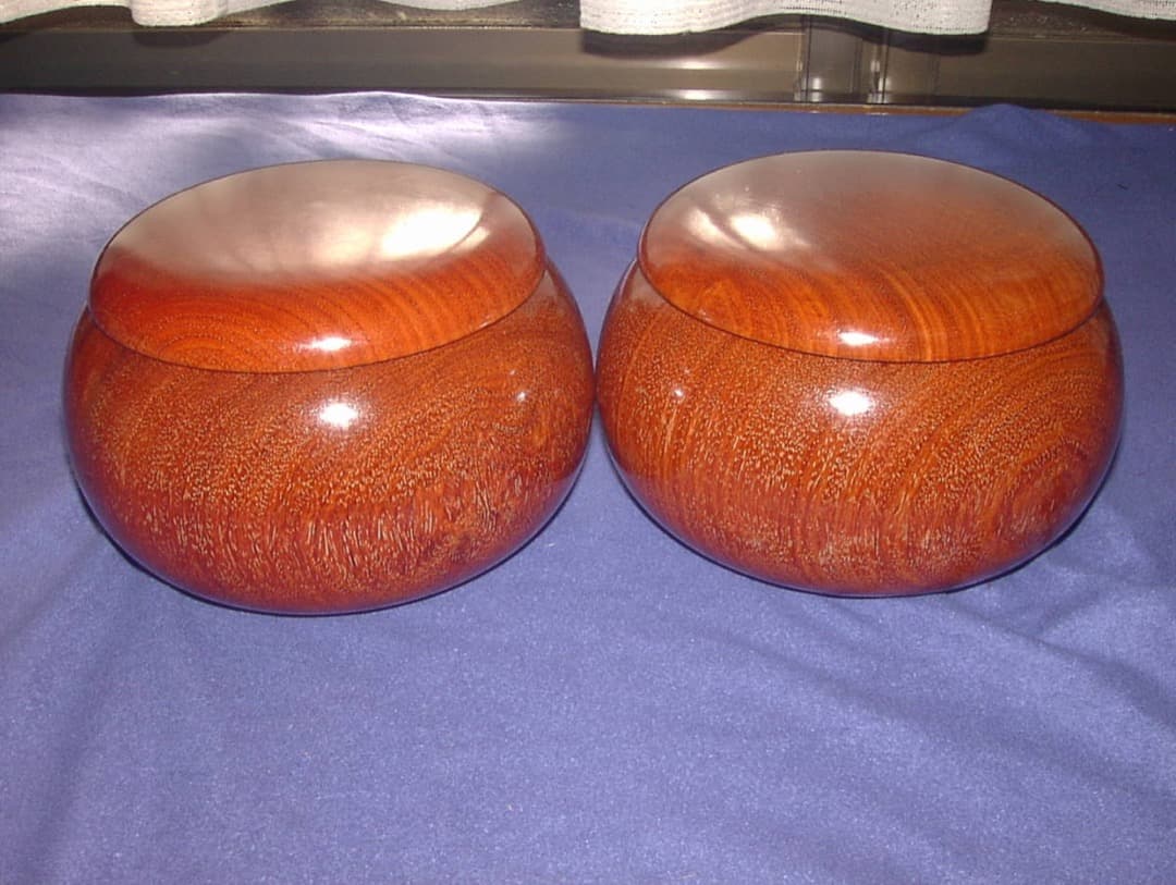 碁笥 天然銘木 花梨 超特大 並 40号 と 碁石 鳳凰碁石 松印