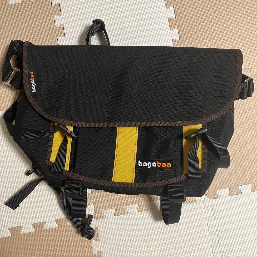 bagaboo メッセンジャーバッグブラック×イエロー　自転車　ショルダーバッグ