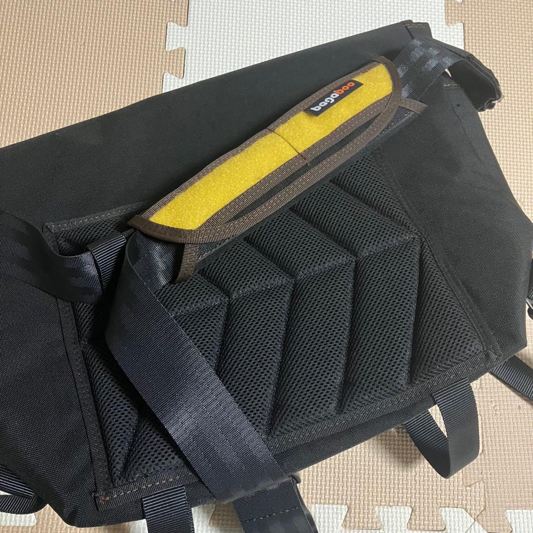 bagaboo メッセンジャーバッグブラック×イエロー　自転車　ショルダーバッグ