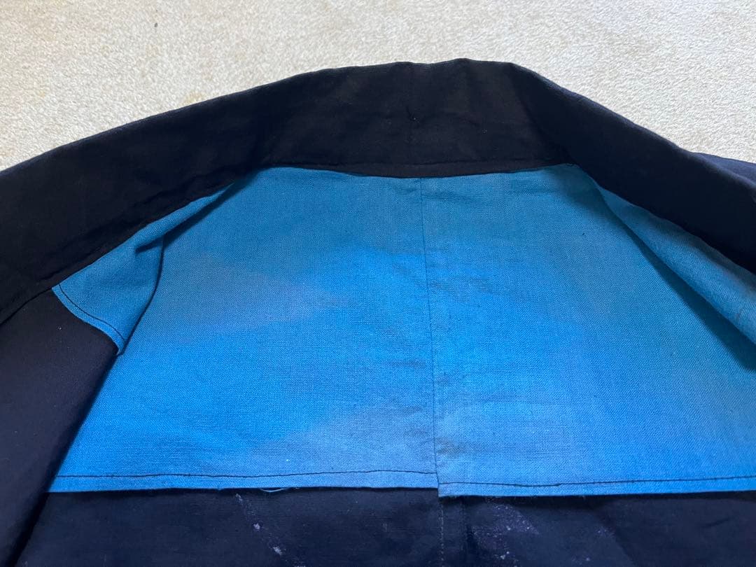 ナショナル 半纏 法被 藍染 古布 印半纏 企業物 広告 ハッピ JAPAN