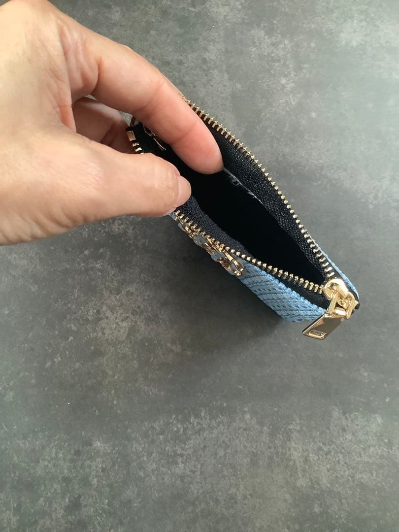 ノベルティ　カードケース　キーケース　ポーチ　ブルー