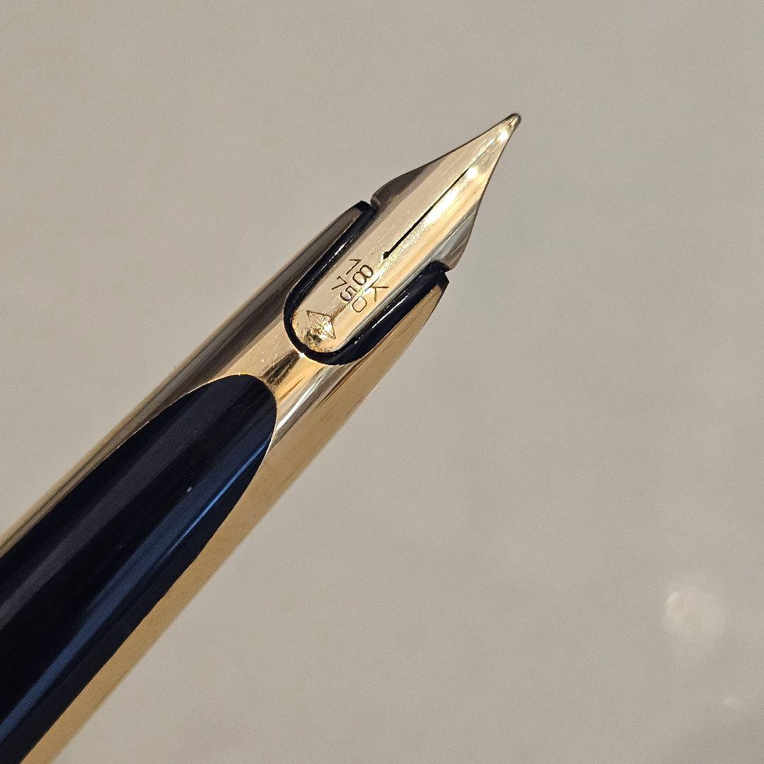 WATERMAN C/F モアレPLAQUE OR Gヴィンテージ万年筆18K