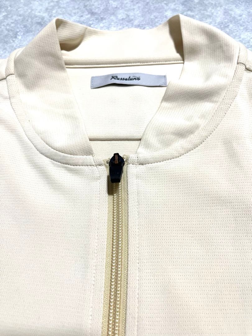 Russeluno ベージュ ジップアップジャケット　サイズ6