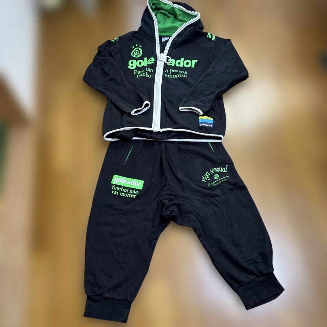 値下げ　goleador フルスーツ M 黒/緑