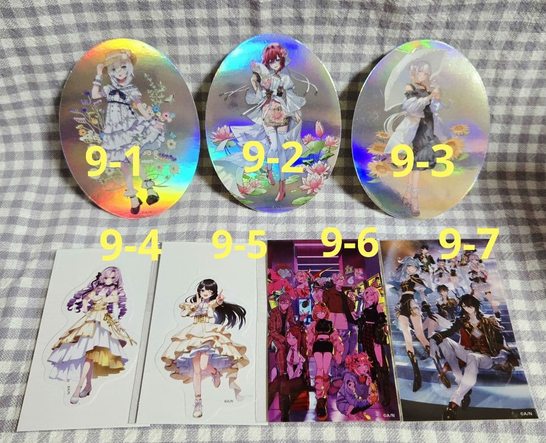 にじさんじ ポストカード カード チェキ ステッカー