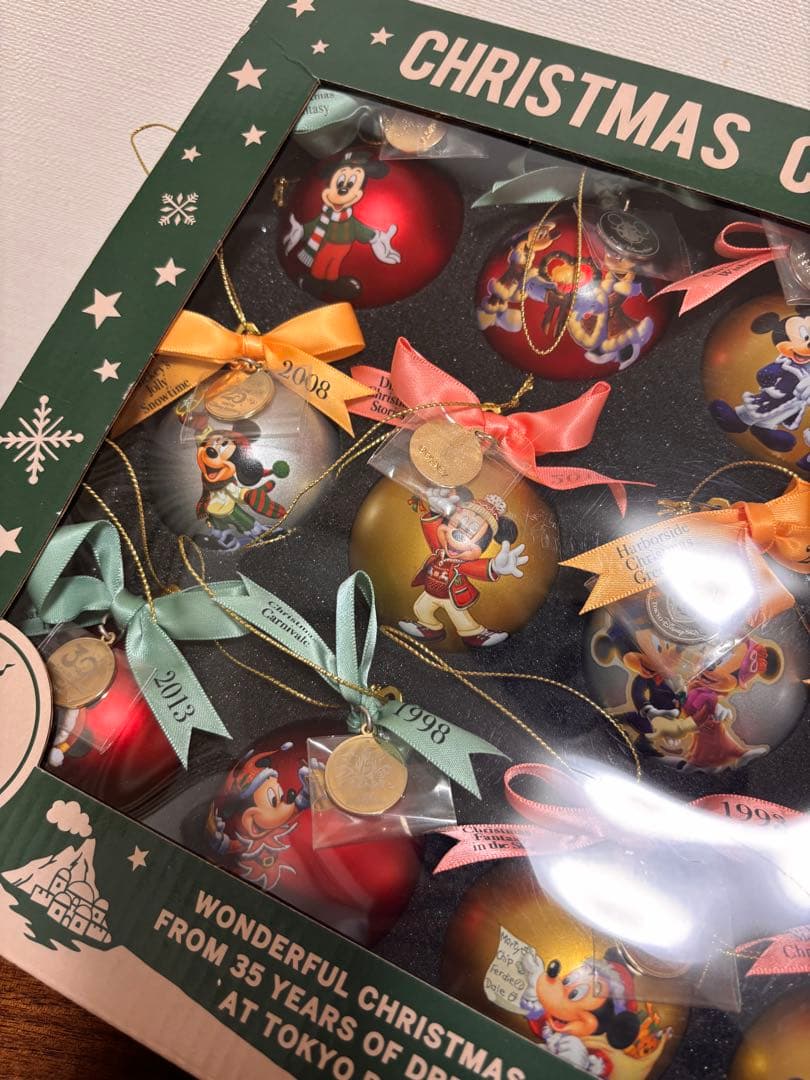 ☆ディズニー　３５周年　オーナメント　セット　歴代　ミッキー☆クリスマス☆