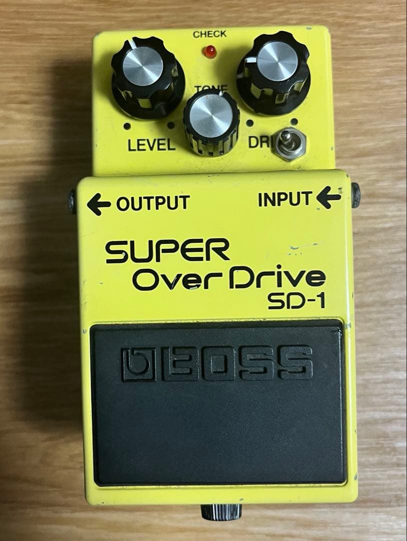 ギター BOSS SD-1 kensei ogata transparent mod