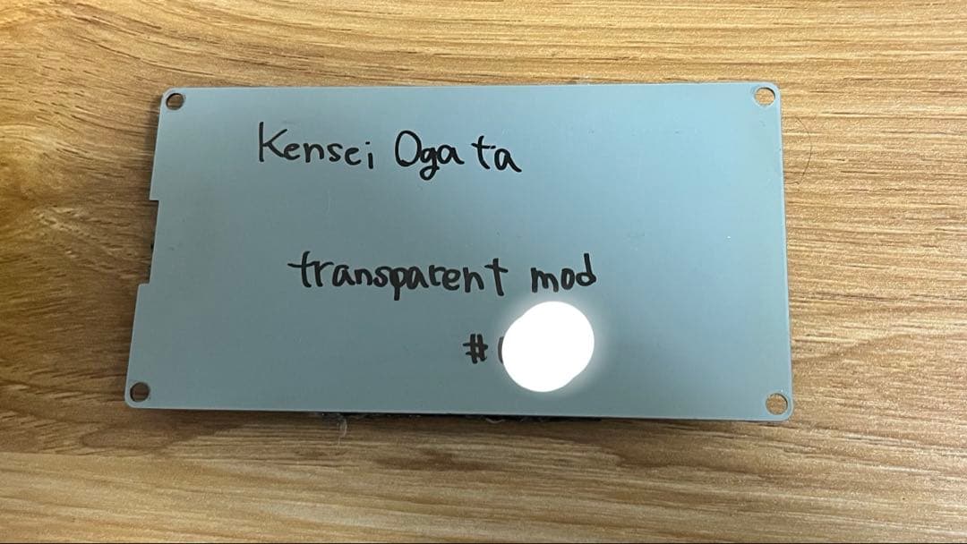 ギター BOSS SD-1 kensei ogata transparent mod