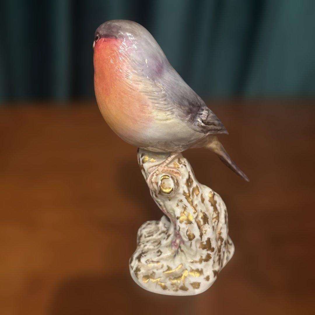 ロイヤルウースター　アカウソ　フィギュリン　小鳥　ビンテージ