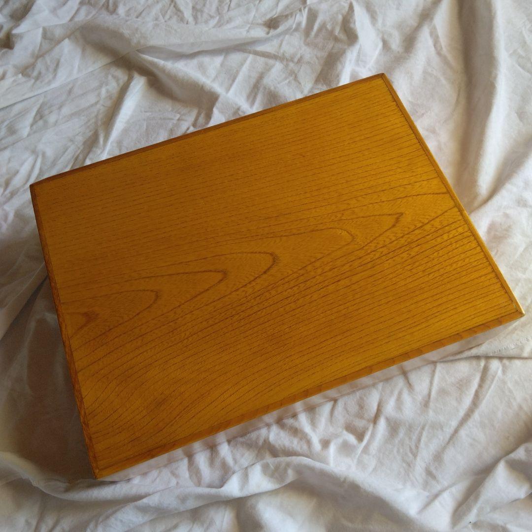 【秋田天然木使用 硯箱（漆器）】