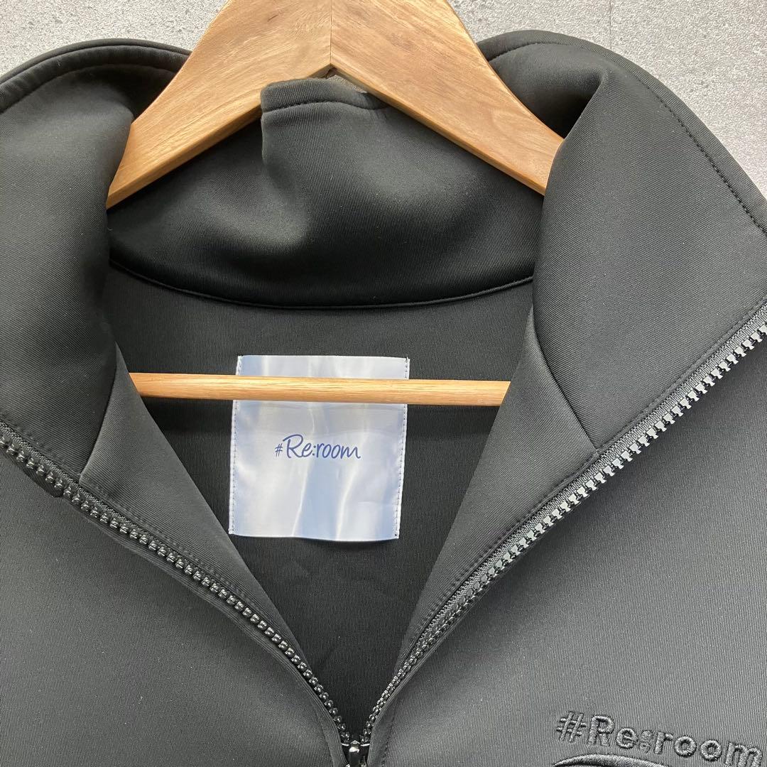 Re:room リルーム ジャージ上下 セットアップ サイドロゴ メンズ 黒