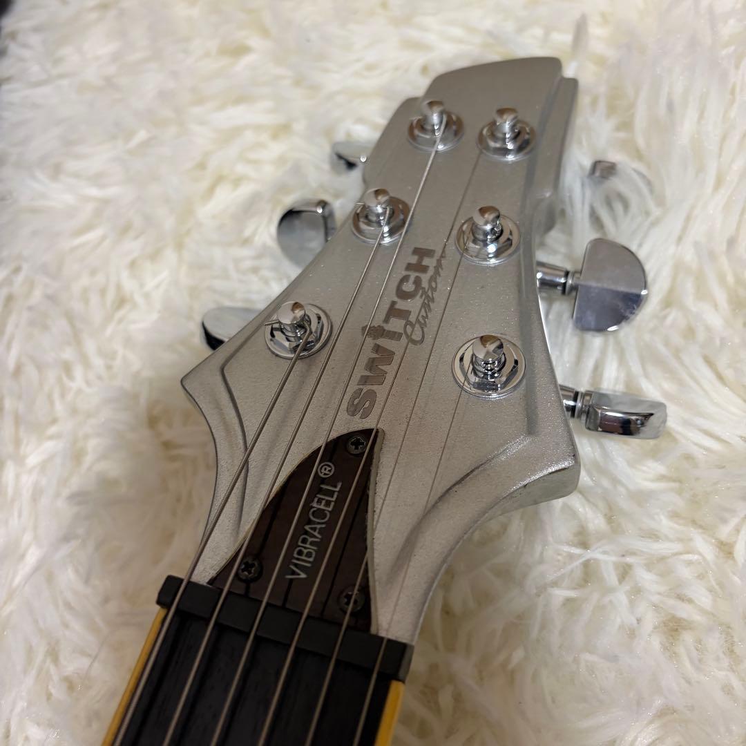 希少 SWITCH VIBRACELL CUSTOM シルバー エレキギター