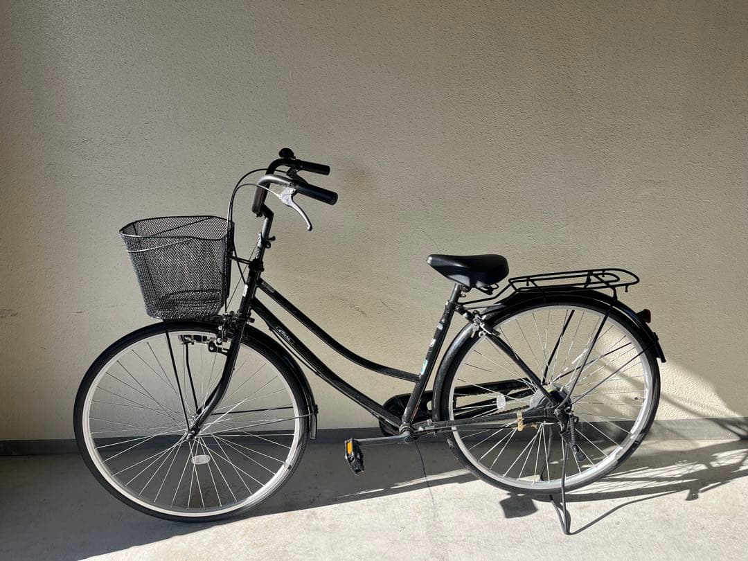 【美品】affiche シティサイクル 27インチ ブラック ママチャリ