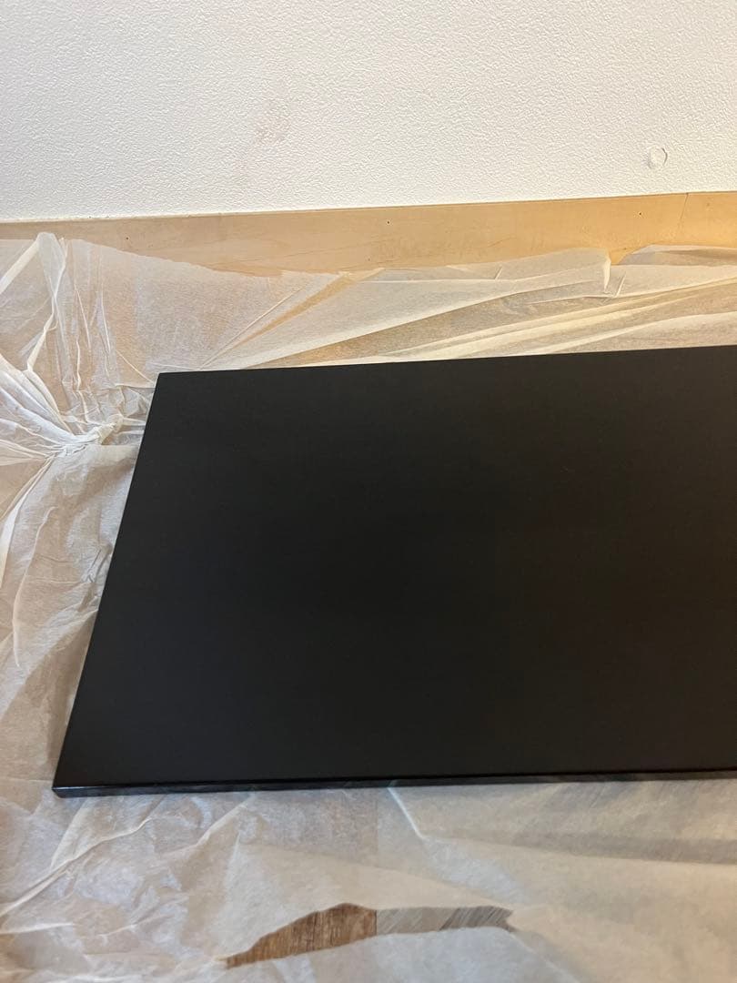 美品 茶道具 輪島塗 黒真塗 長板 炉用 風炉用 壱双 共箱 木製漆器