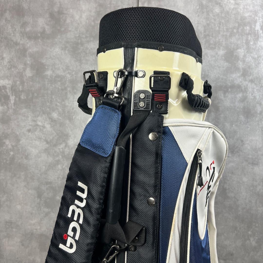 MEGA　メガゴルフ　ハードキャディバッグ　10分割　カート式　2輪キャスター