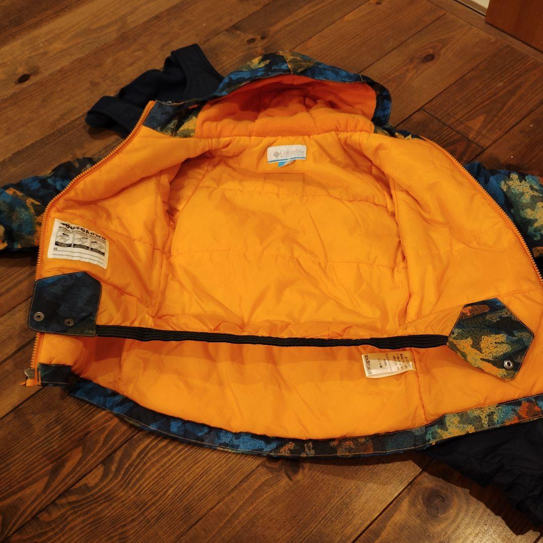 美品✨Columbia/コロンビア　スノーウエア上下キッズXS120 スノボ