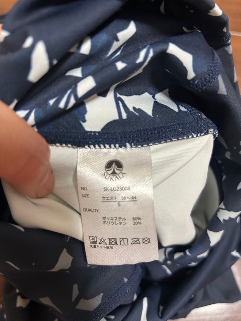 ネイビー フローラル ヨガウェア